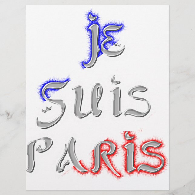 Je Suis Paris Eu amo Paris (Frente)