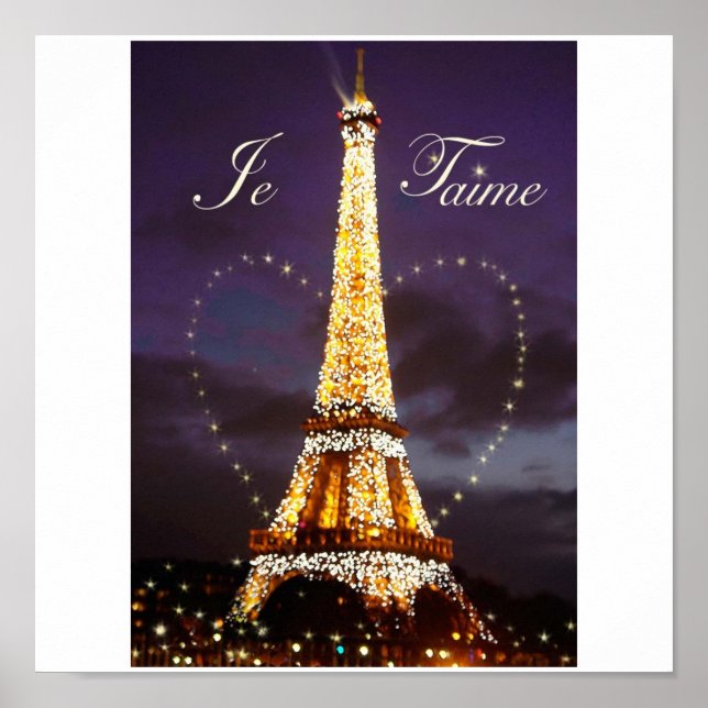 JE T'AIME AMOR DE PARIS poster (Frente)