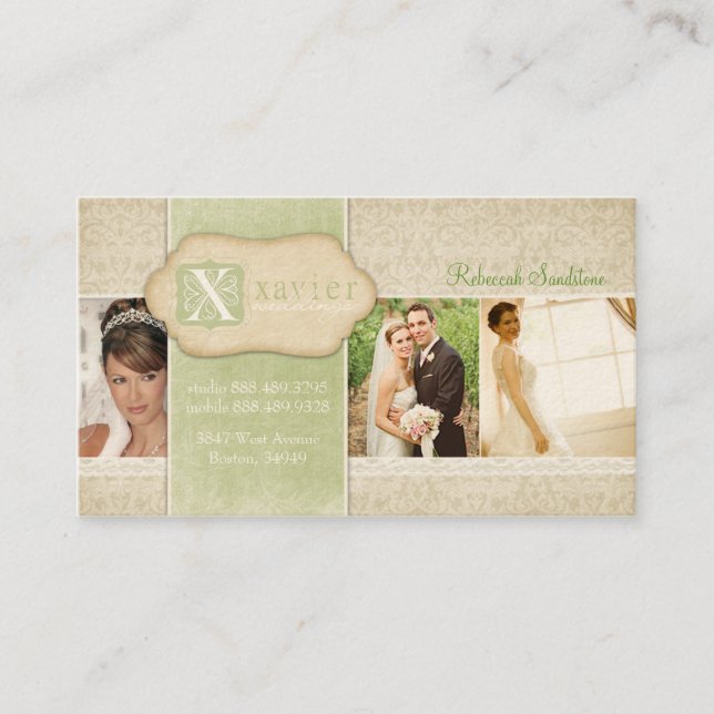 Je t'aime Cartões de visitas (Frente)