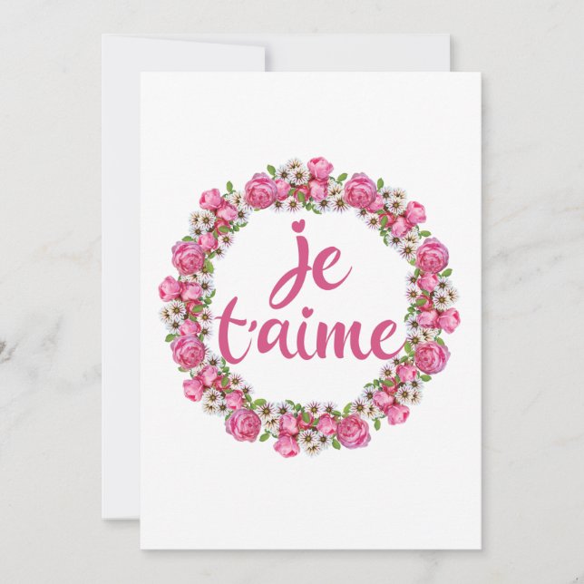 Je T'aime - Eu Te Amo - Ditos Franceses (Frente)