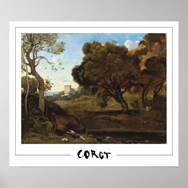 Jean-Baptiste-Camille Corot Zedign Art Poster #138 (Frente)
