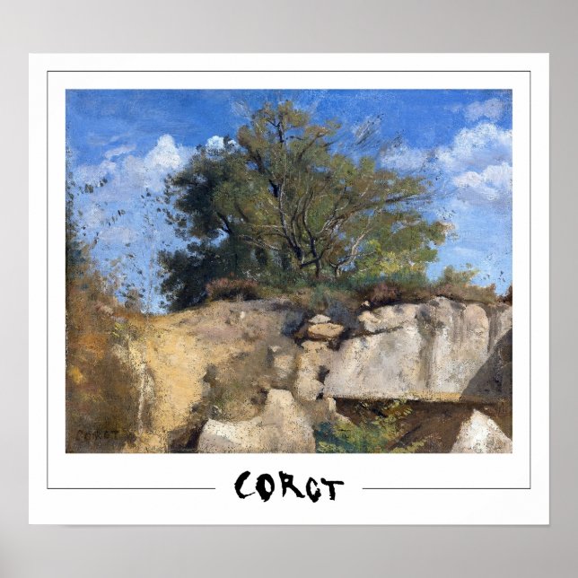 Jean-Baptiste-Camille Corot Zedign Art Poster #201 (Frente)