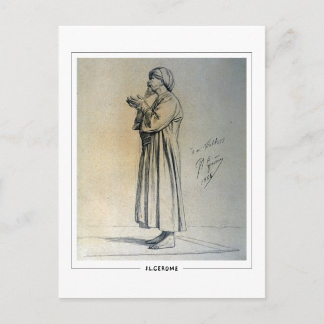 Jean-Léon Gérôme #201 - Cartão postal de arte (Frente)