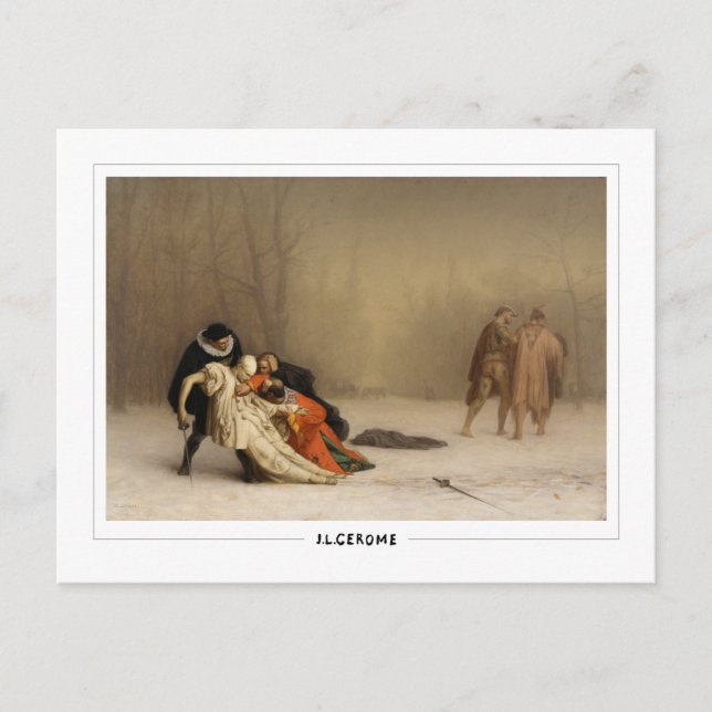 Jean-Léon Gérôme nº 11 - Cartão postal de arte (Frente)