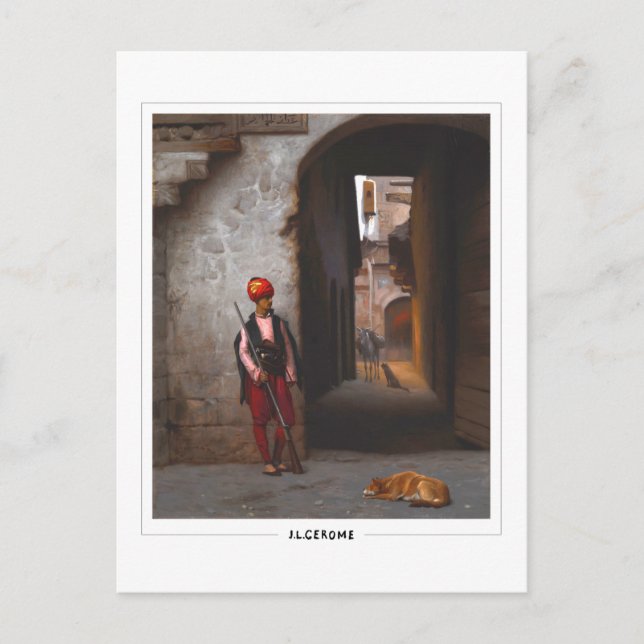 Jean-Léon Gérôme nº 13 - Cartão postal de arte (Frente)