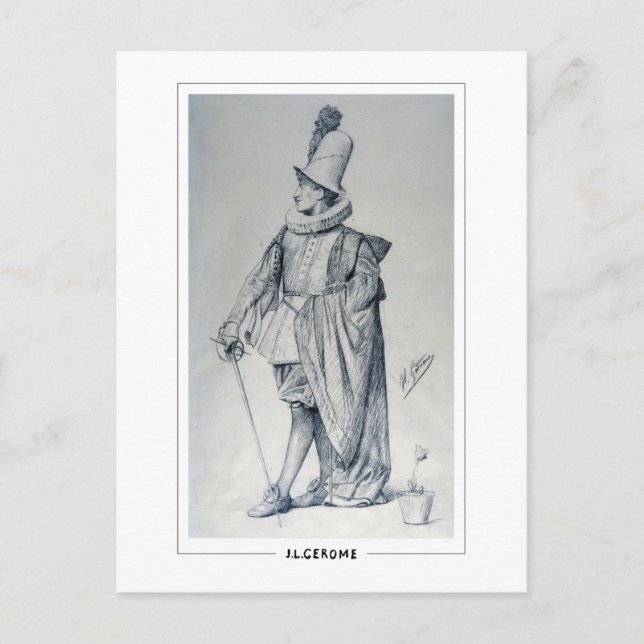 Jean-Léon Gérôme nº 41 - Cartão postal de arte (Frente)