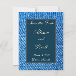 Jeans antigos salvem o cartão de data