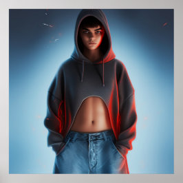 Jeans do modo poster