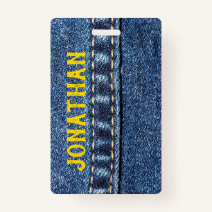 Jeans Etiqueta de bagagem / Crachá