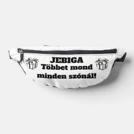 JEBIGA Többet mond minden szónál! fehér oldaltáska