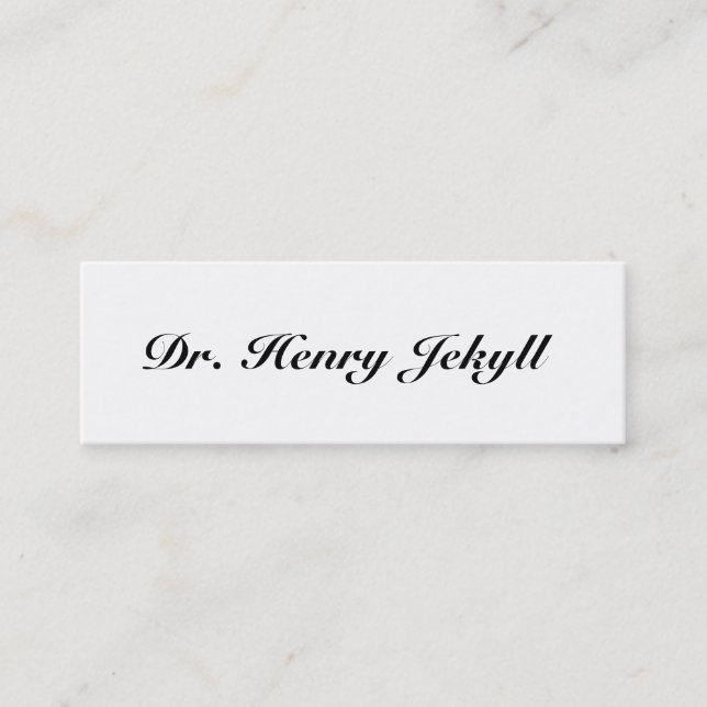 Jekyll/Hyde, 2 tomou partido cartão telefónico (Frente)