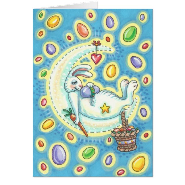 JELLY BEAN DREAMS EASTER BUNNY NOTE CARTÃO (Frente)