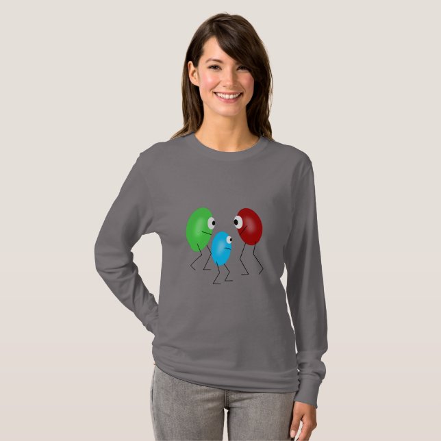 Jelly Beans Camisa de Manga Longa (Frente Completa)