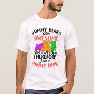 Jelly Gummies T-shirt Frutado de Doces de Açúcar S