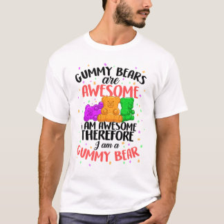 Jelly Gummies T-shirt Frutado de Doces de Açúcar S