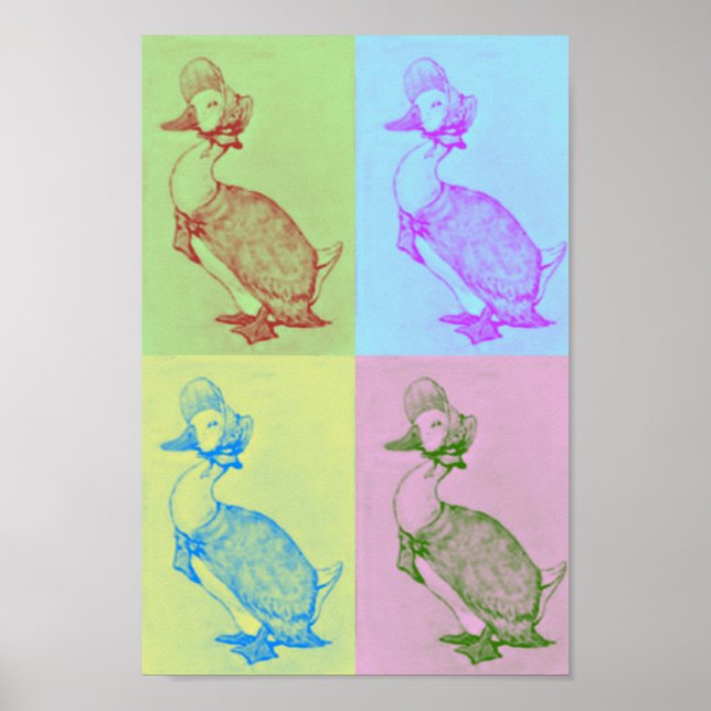 Jemima Puddle-Duck Pop Art Poster (Frente)