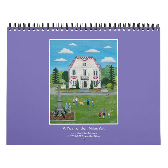 Jen Niles Art 12 meses calendário de paredes (Capa)