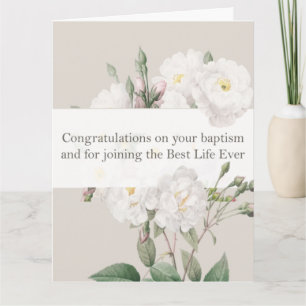 Jeová Witness JW Baptism Oferece Cartão Saudável