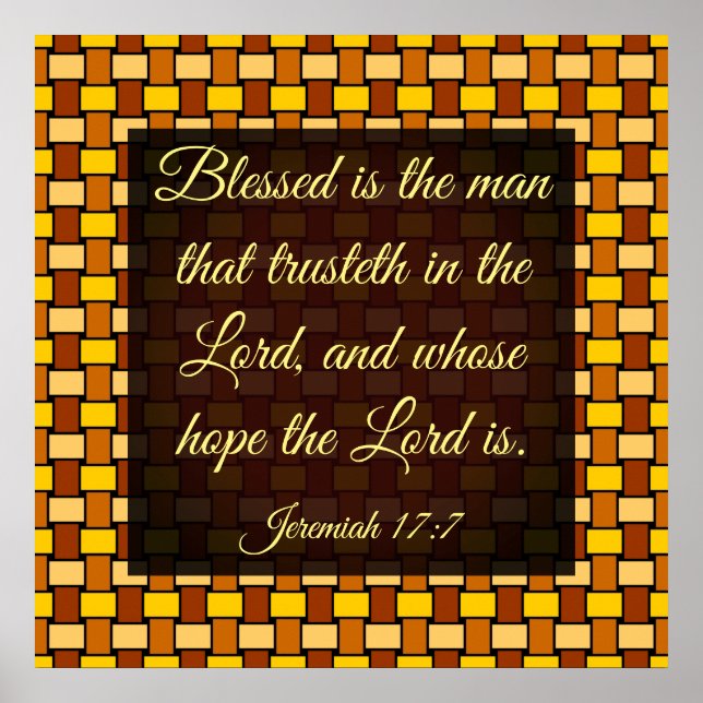 Jeremiah 17-7 poster (Frente)