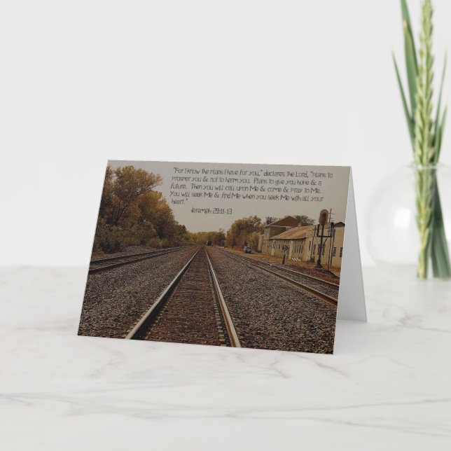 Jeremiah 29: 11. cartão 5x7 (Frente)