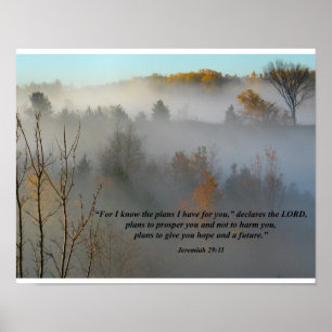 Jeremiah 29:11 Poster cristão