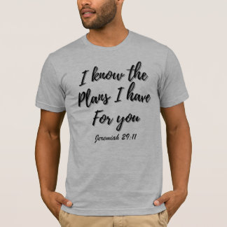 Jeremiah 29:11 T-Shirt Cristã