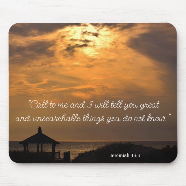 Jeremiah 33:3 Mousepad (Frente)