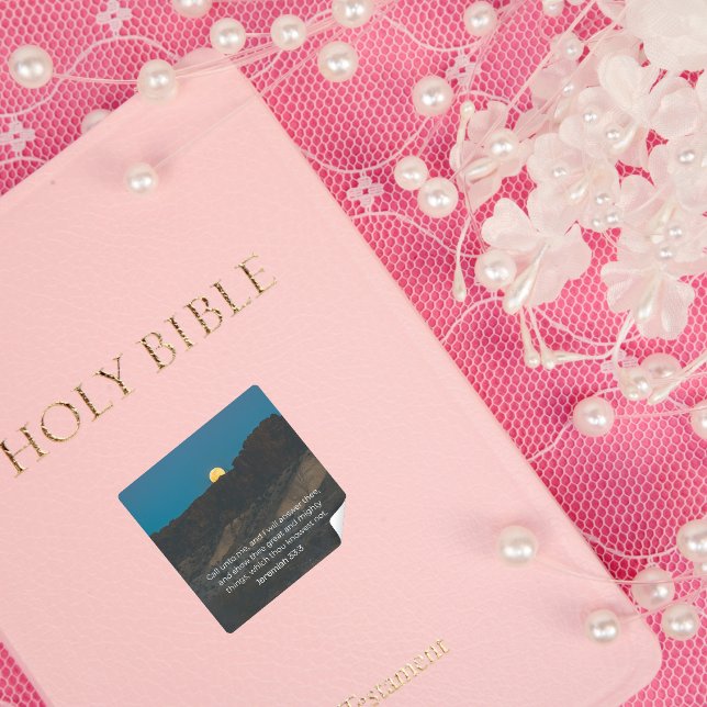 Jeremias 33:3 KJV Adesivo Coleção Fé no Deserto (Criador carregado)