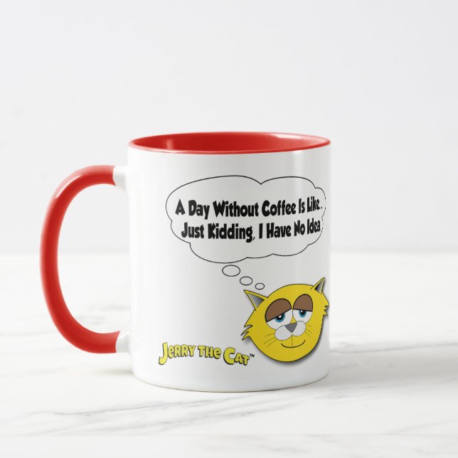 Jerry, A Caneca Gato (Esquerda)