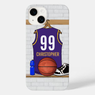 Jersey Personalizado de Roxo e Dourado