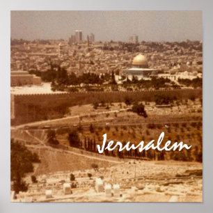 Jerusalém Cidade de Impressão Dourada