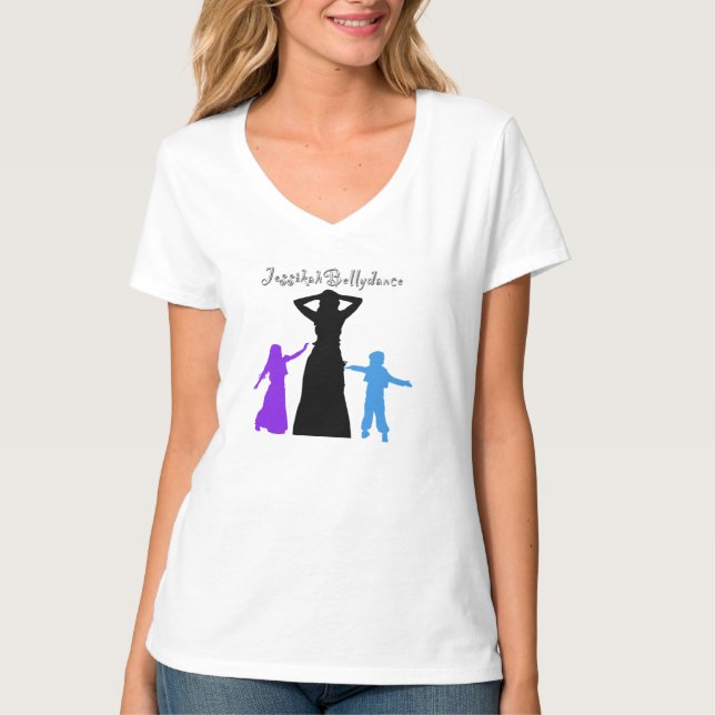 Jessikah e camiseta de dança infantil (Frente)