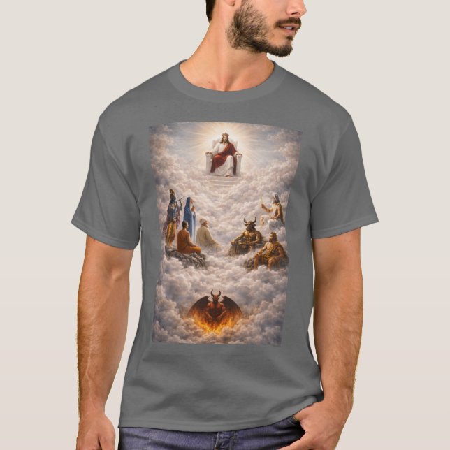 Jesus above all gods T-Shirt (Frente)