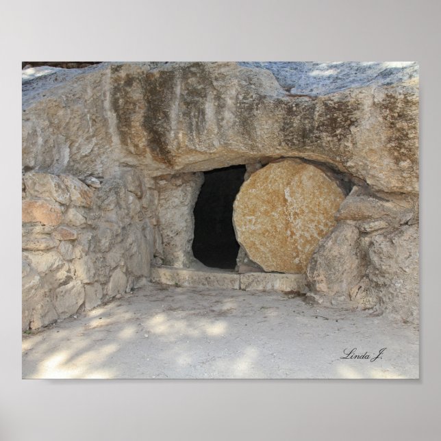 Jesus Abre Tomb Israel Canvas Impressão (Frente)