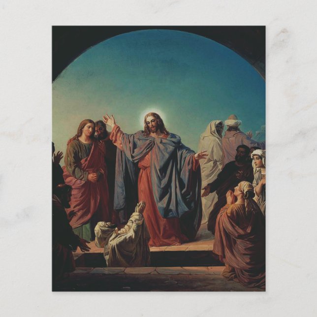 Jesus Acordar Lazarus por Robert Wilhelm Ekman (Frente)