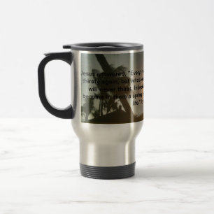 Jesus - água de vida - caneca de viagem para