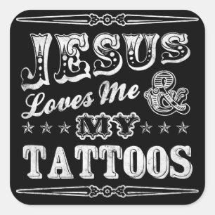 Jesus ama me e minhas etiquetas dos tatuagens