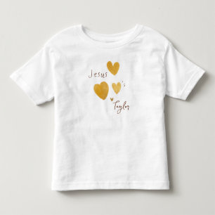 Jesus ama o nome personalizado Toddler T-Shirt mod