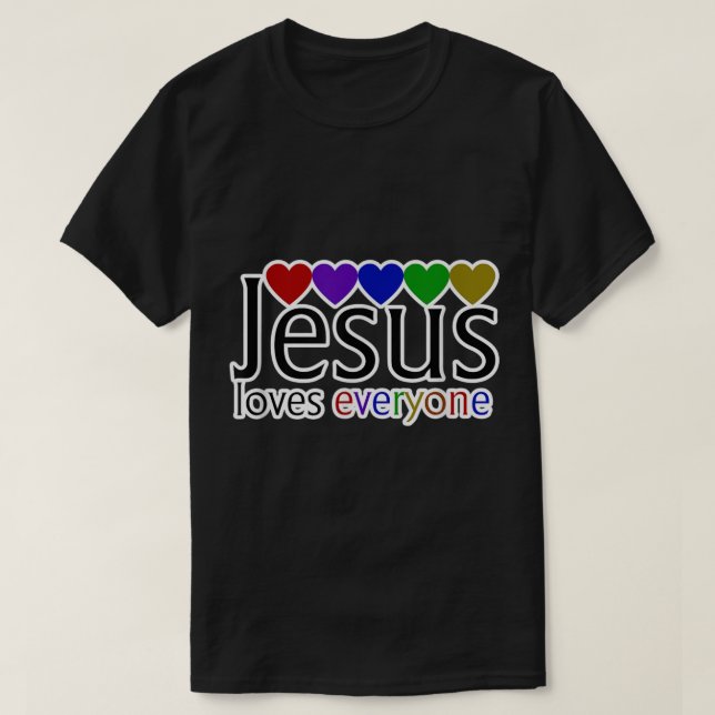 Jesus ama toda a camisa Jesus ama você (Frente do Design)