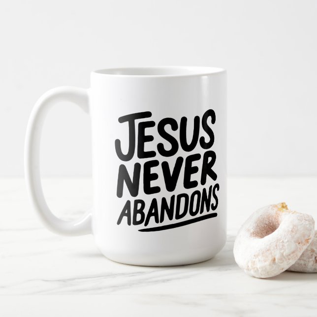 Jesus ama você 😁 caneca de café 15oz (Com Donut)