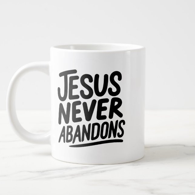 Jesus ama você 😁 caneca de especialidade de café (Esquerda)