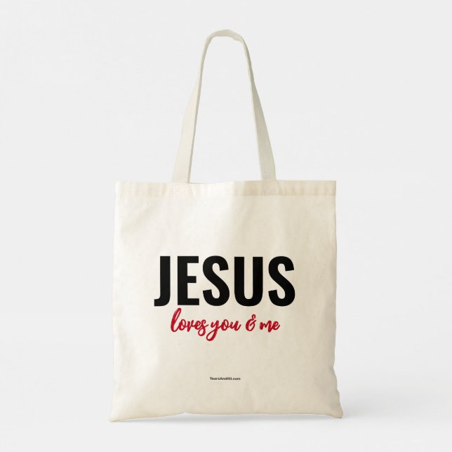 Jesus ama você e eu - bolsa (amorosamente) (Verso)