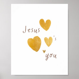 Jesus ama você. Impressões de pôster digitais mode