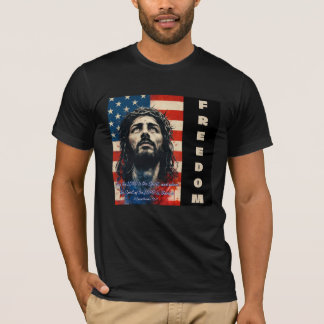 Jesus American Flag T-Shirt | 2 Corintianos 13:7 |