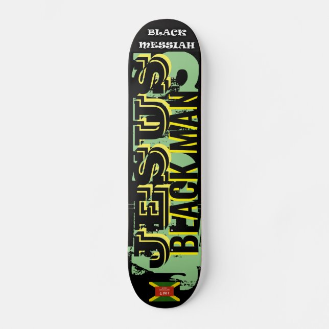 JESUS BLACK MAN skateboard (Frente)
