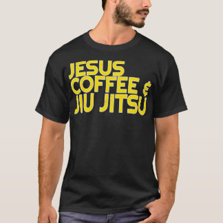 Jesus Café Jiu Jitsu Camisa para Cristão Marcial