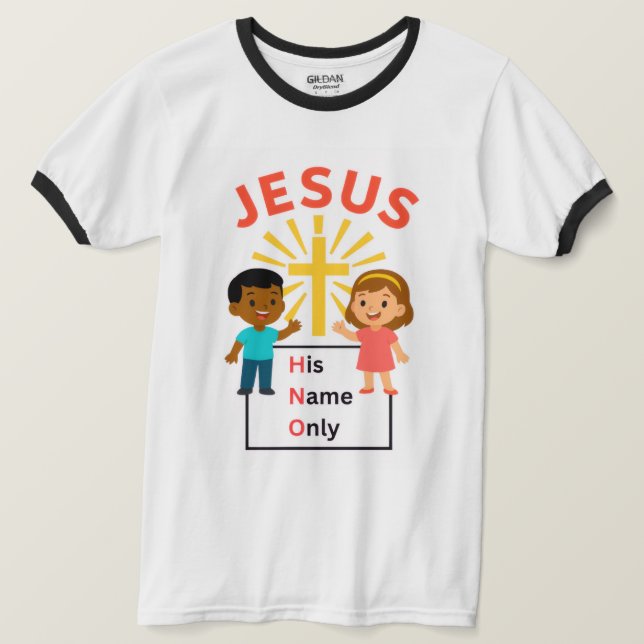 Jesus - Camiseta His Name Only (Frente do Design)