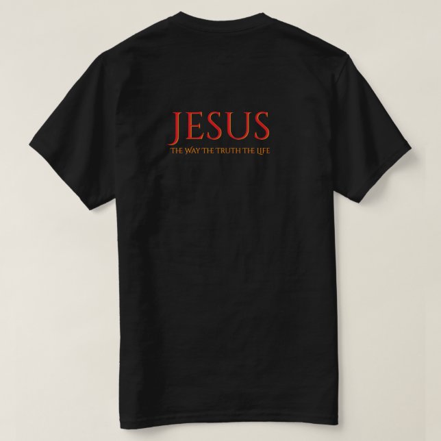 Jesus Camiseta O Caminho A Verdade A Vida (Verso do Design)