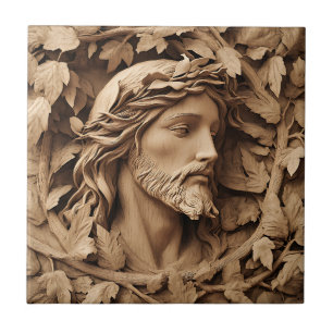 Jesus Carrando Azulejo cerâmico