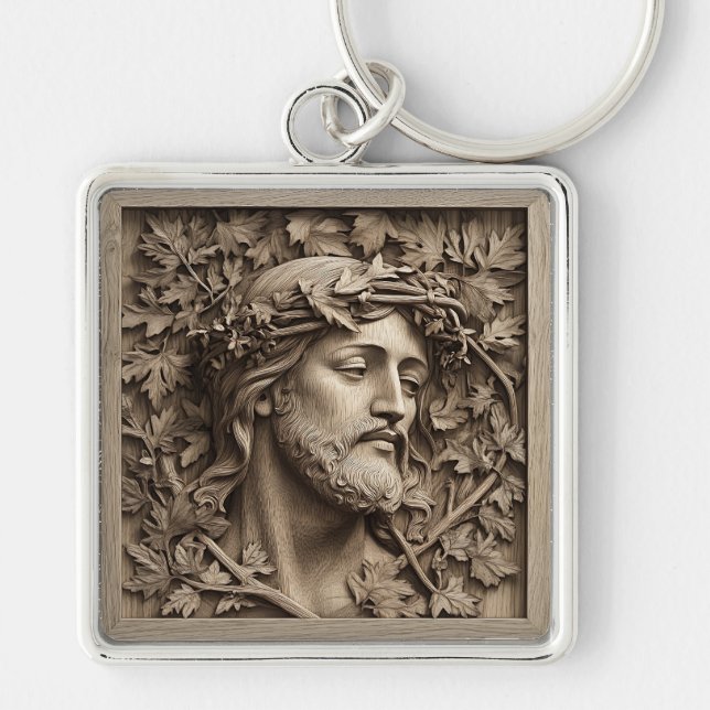 Jesus Carving Chaveiro (Frente)